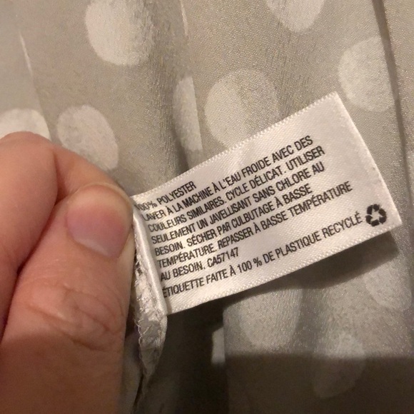 Grey and White Polka Dot Top - XXL - Picture 5 of 5